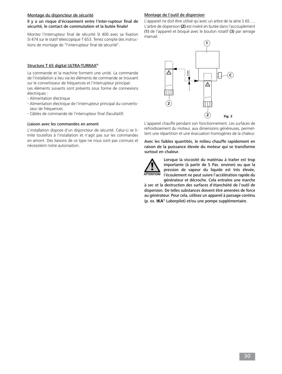 IKA T 65 digital ULTRA-TURRAX User Manual | Page 30 / 100