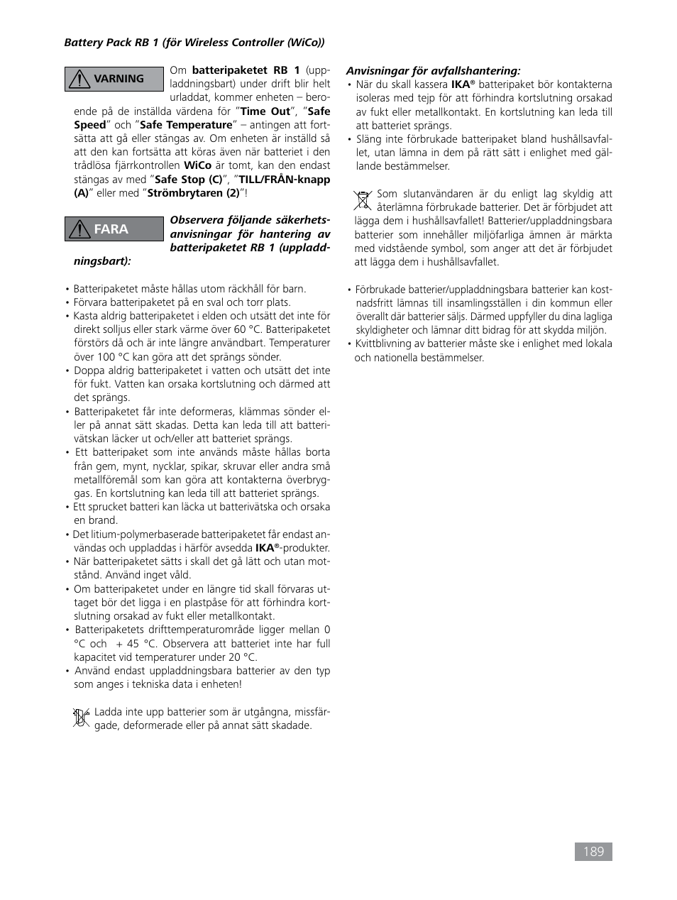 IKA HBC 10 control User Manual | Page 189 / 232