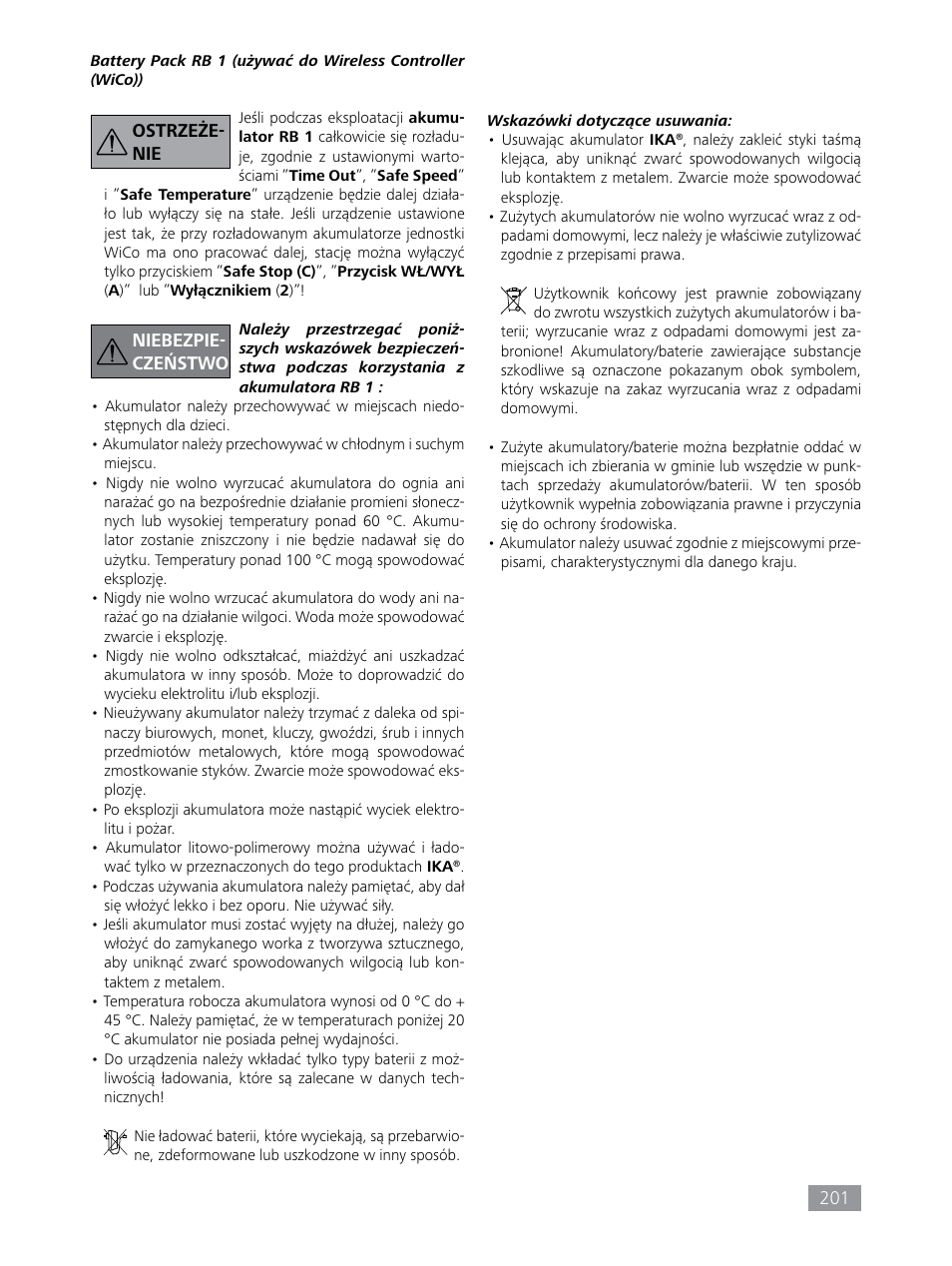 IKA HBC 10 control User Manual | Page 201 / 232