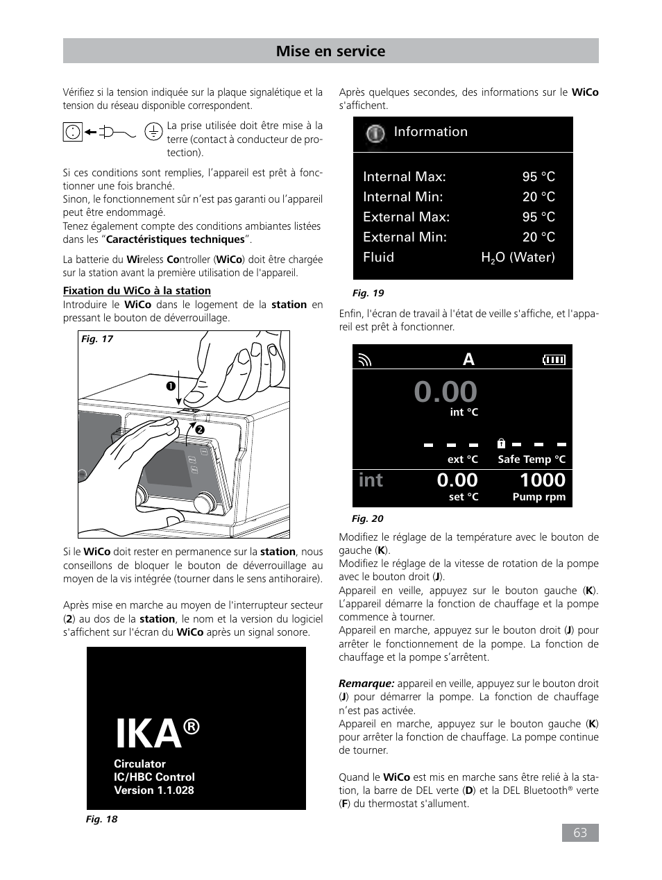 Mise en service | IKA HBC 10 control User Manual | Page 63 / 232