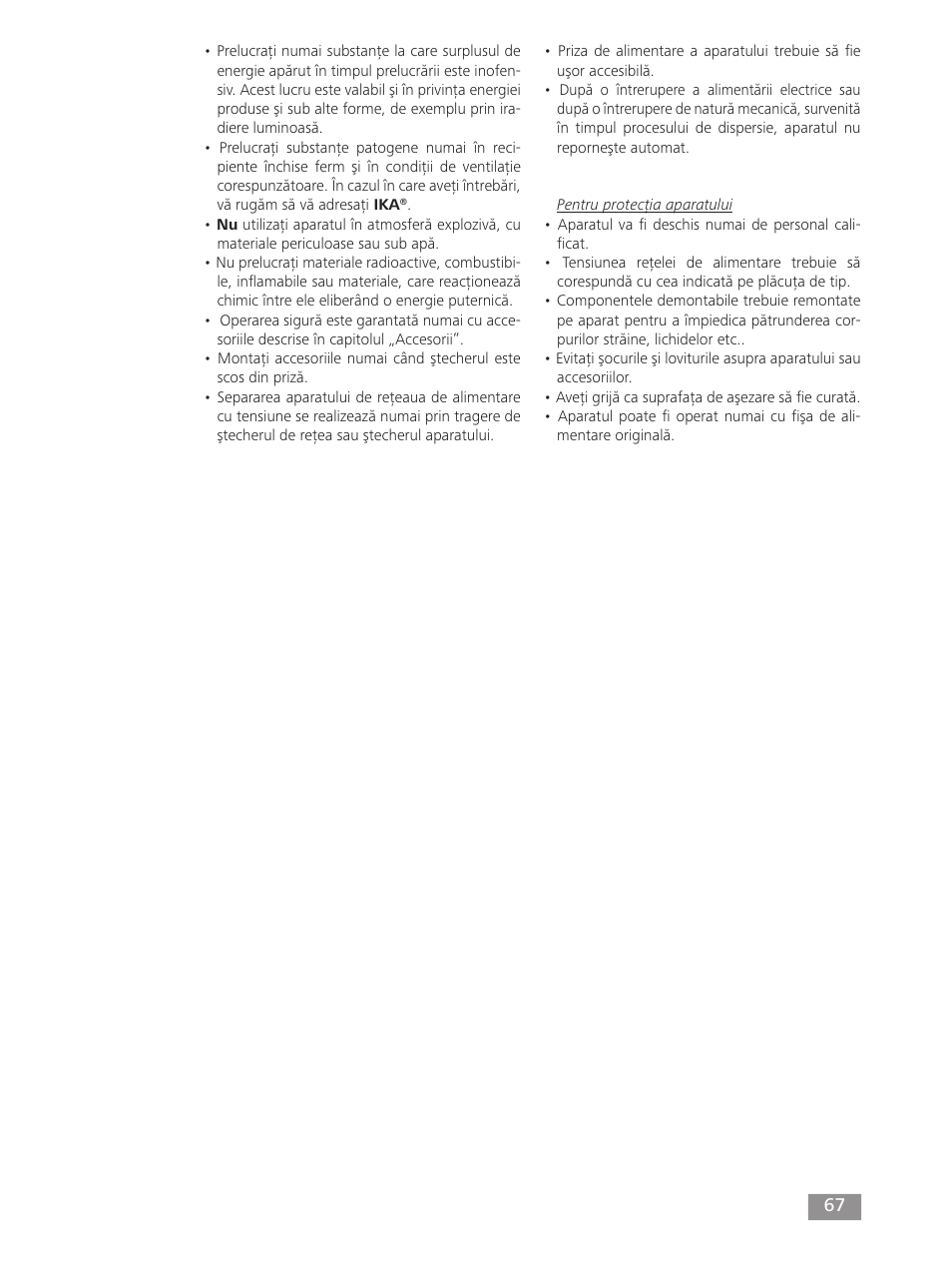 IKA mini G User Manual | Page 67 / 72