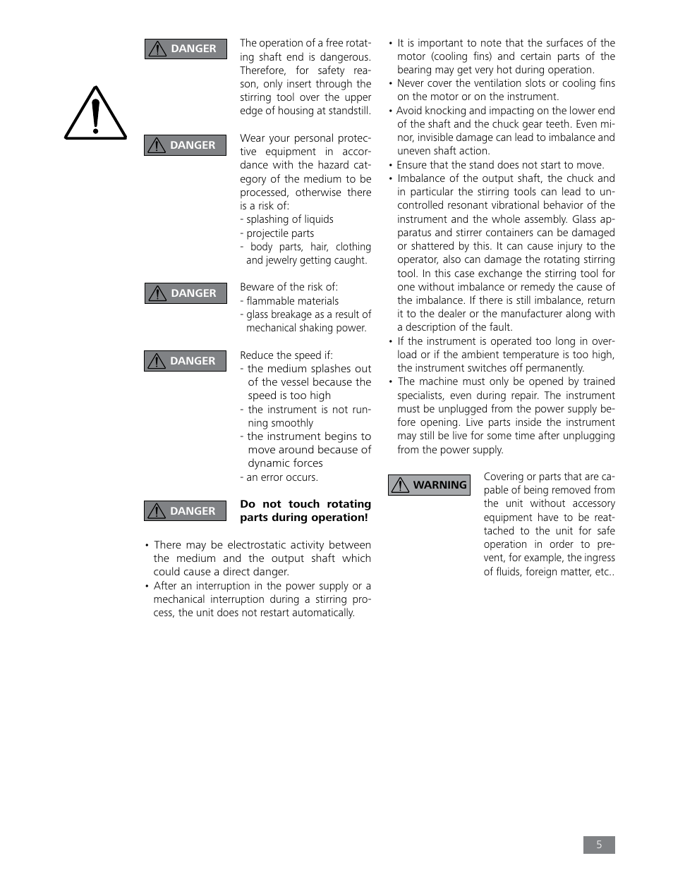 IKA EUROSTAR 100 digital User Manual | Page 5 / 13