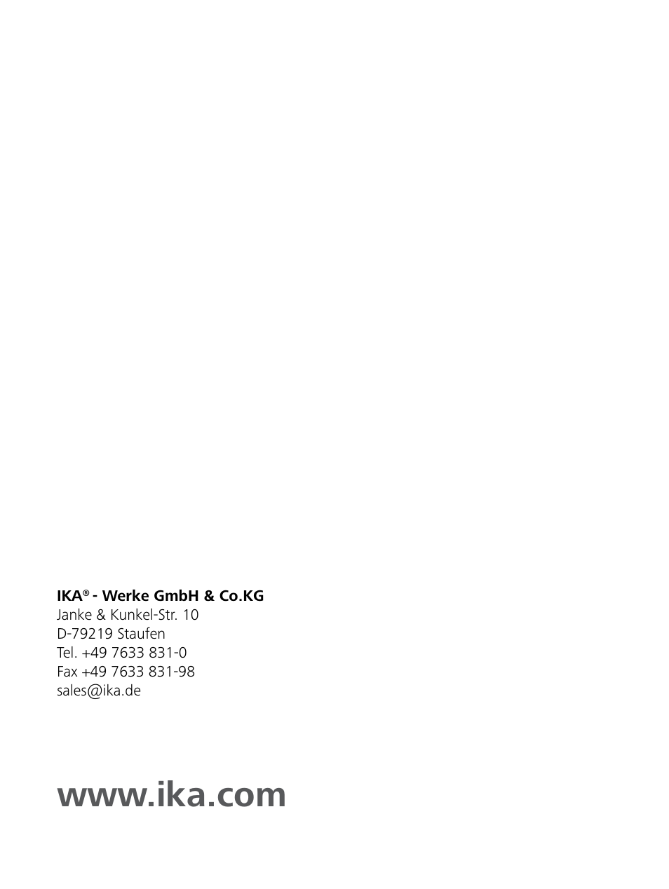 IKA EUROSTAR 100 control User Manual | Page 18 / 18