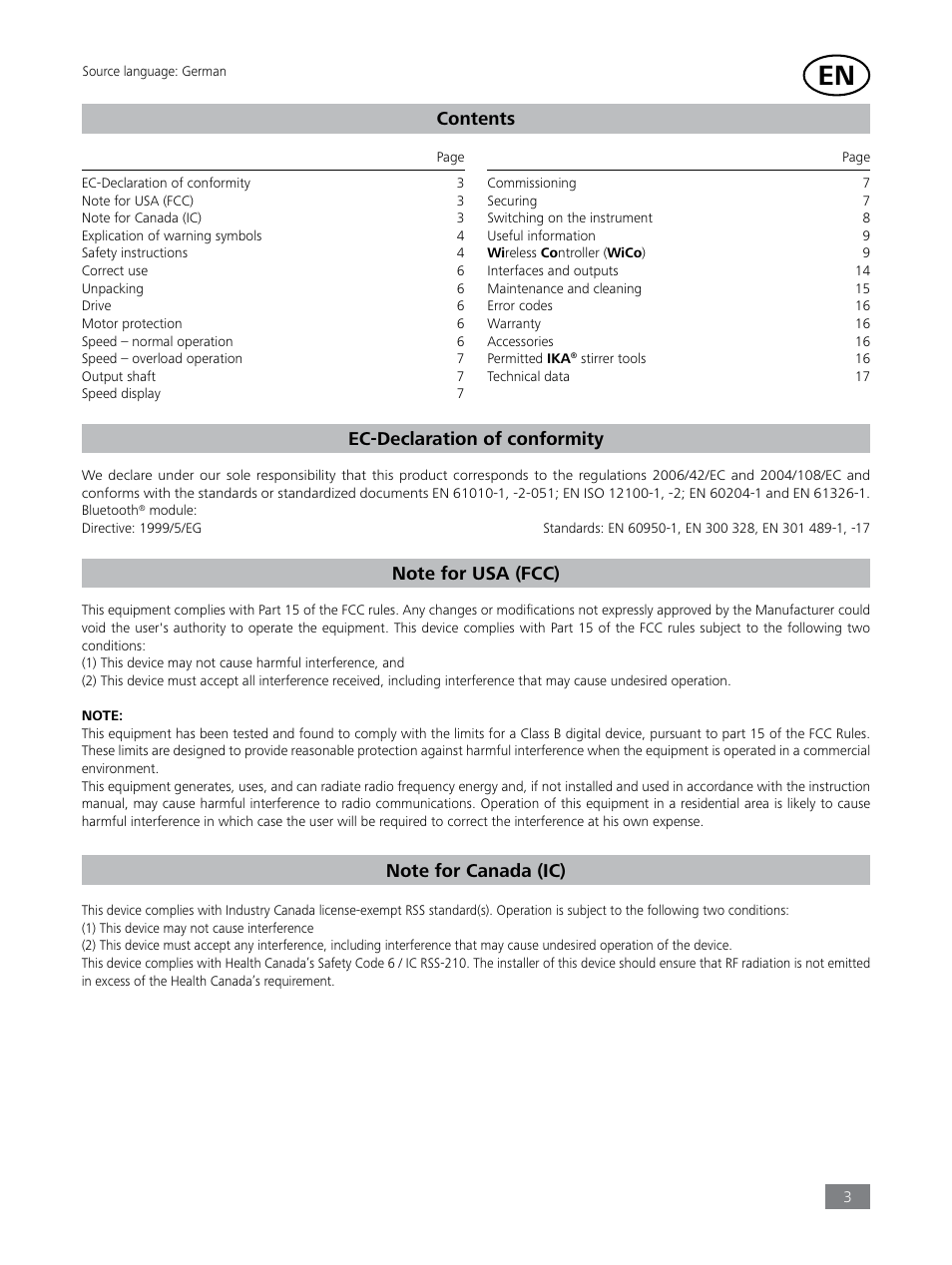 IKA EUROSTAR 100 control User Manual | Page 3 / 18
