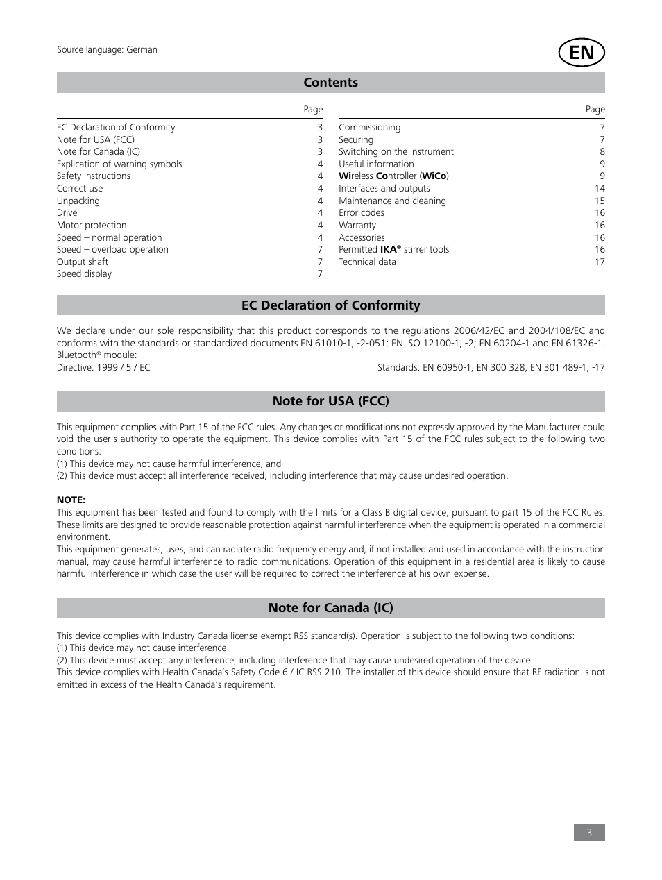IKA EUROSTAR 200 control P4 User Manual | Page 3 / 18