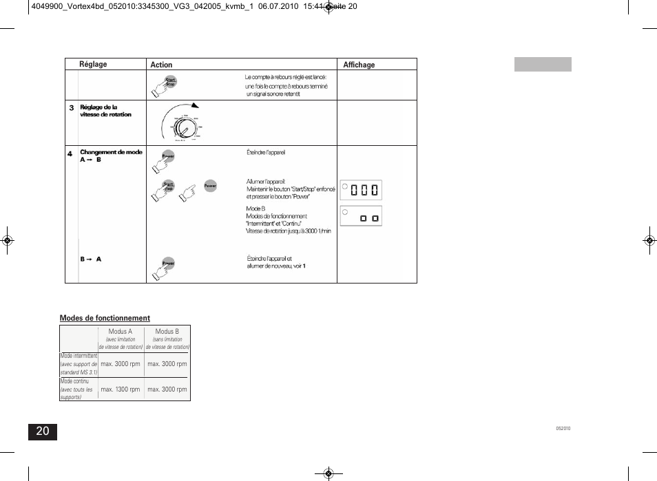 IKA Vortex 4 basic User Manual | Page 20 / 42