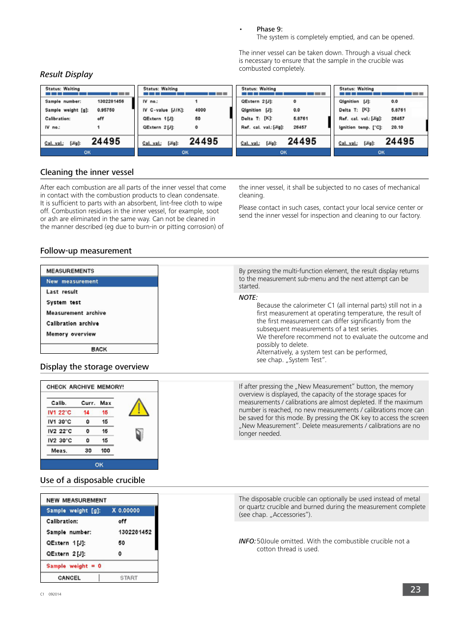 IKA C 1 Package 1/10 User Manual | Page 23 / 44