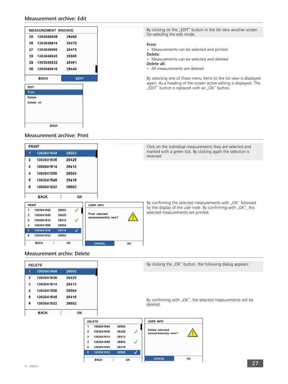 IKA C 1 Package 1/10 User Manual | Page 27 / 44