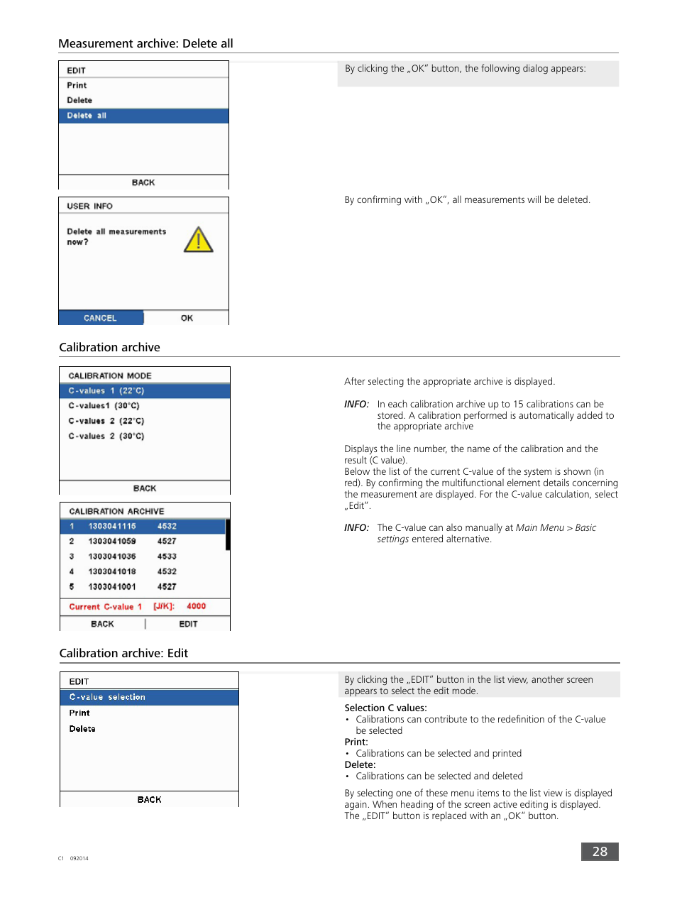 IKA C 1 Package 1/10 User Manual | Page 28 / 44