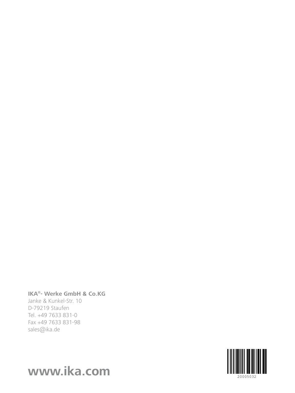 IKA C 1 Package 1/10 User Manual | Page 44 / 44