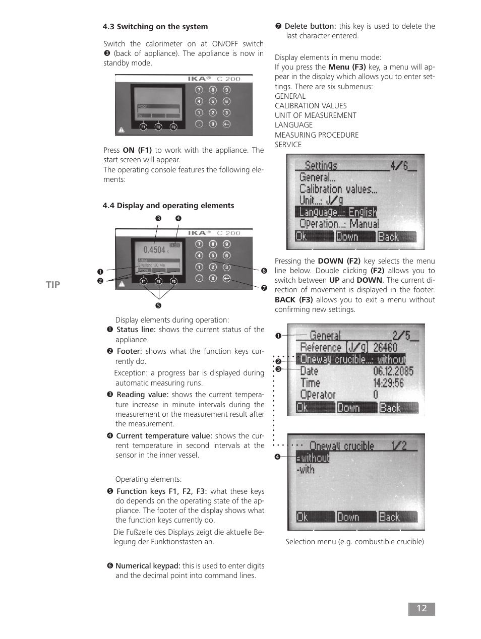 IKA C 200 User Manual | Page 12 / 32