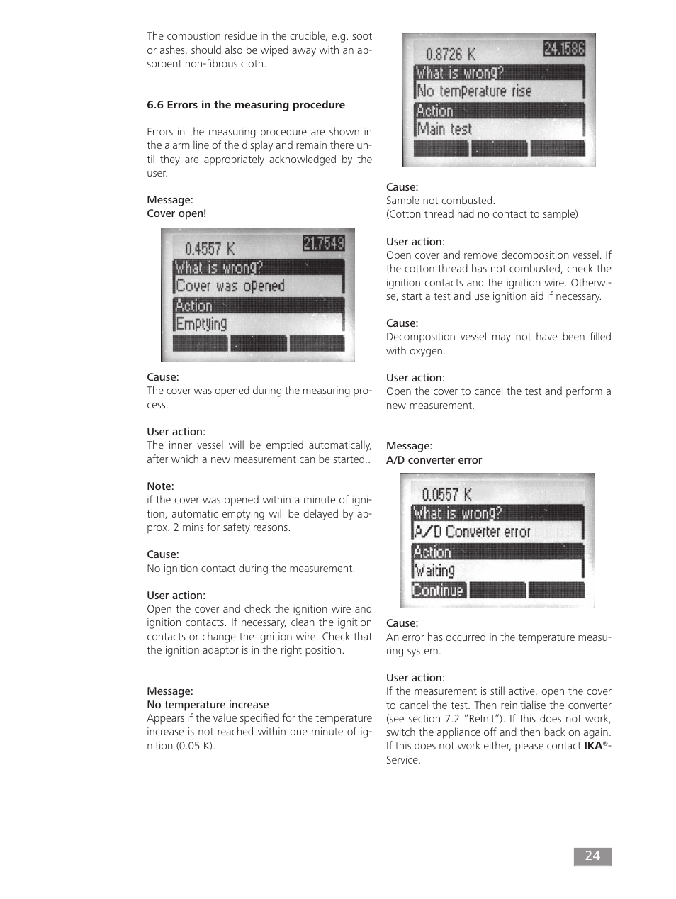 IKA C 200 User Manual | Page 24 / 32