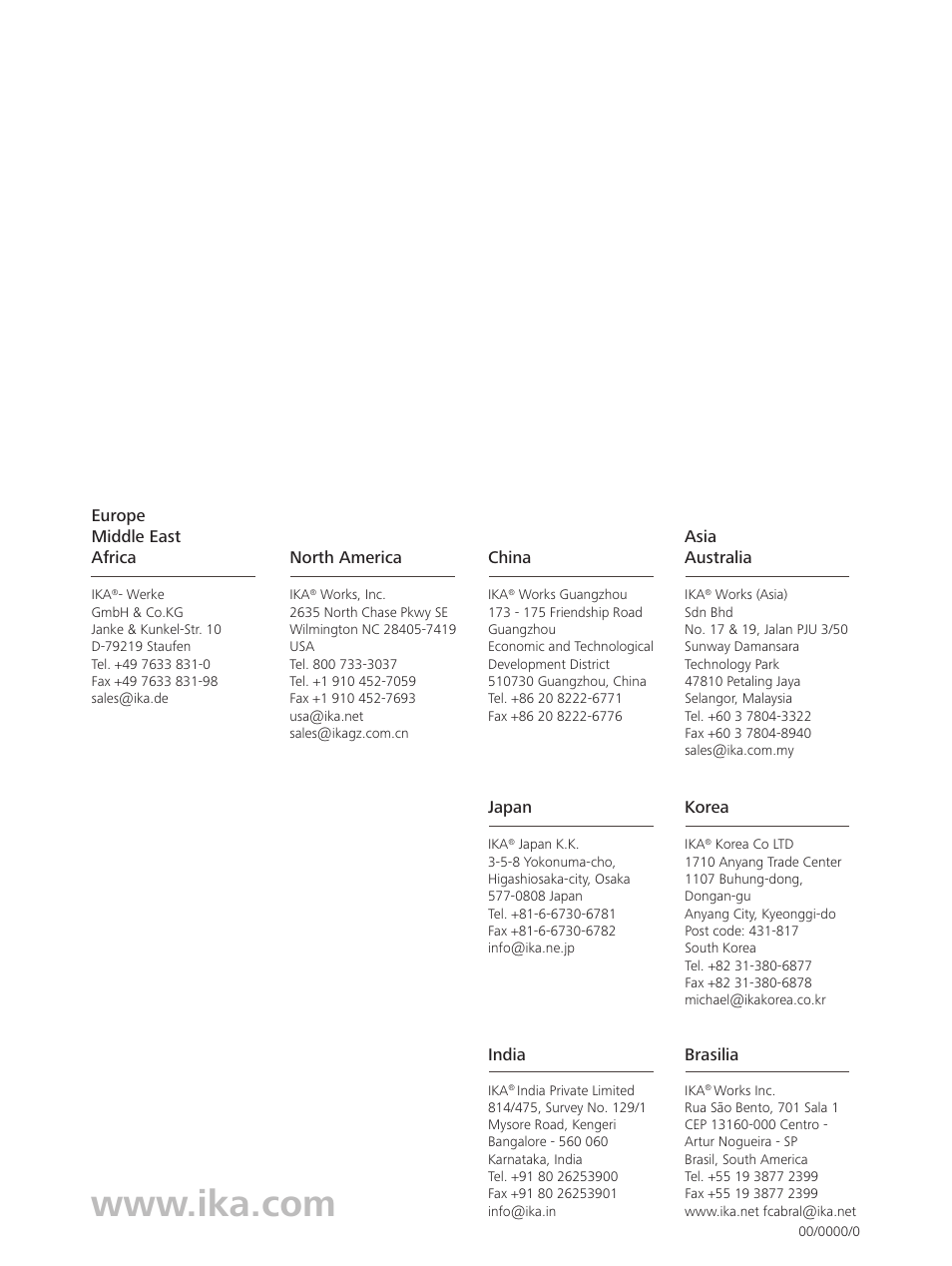 IKA C 200 User Manual | Page 32 / 32