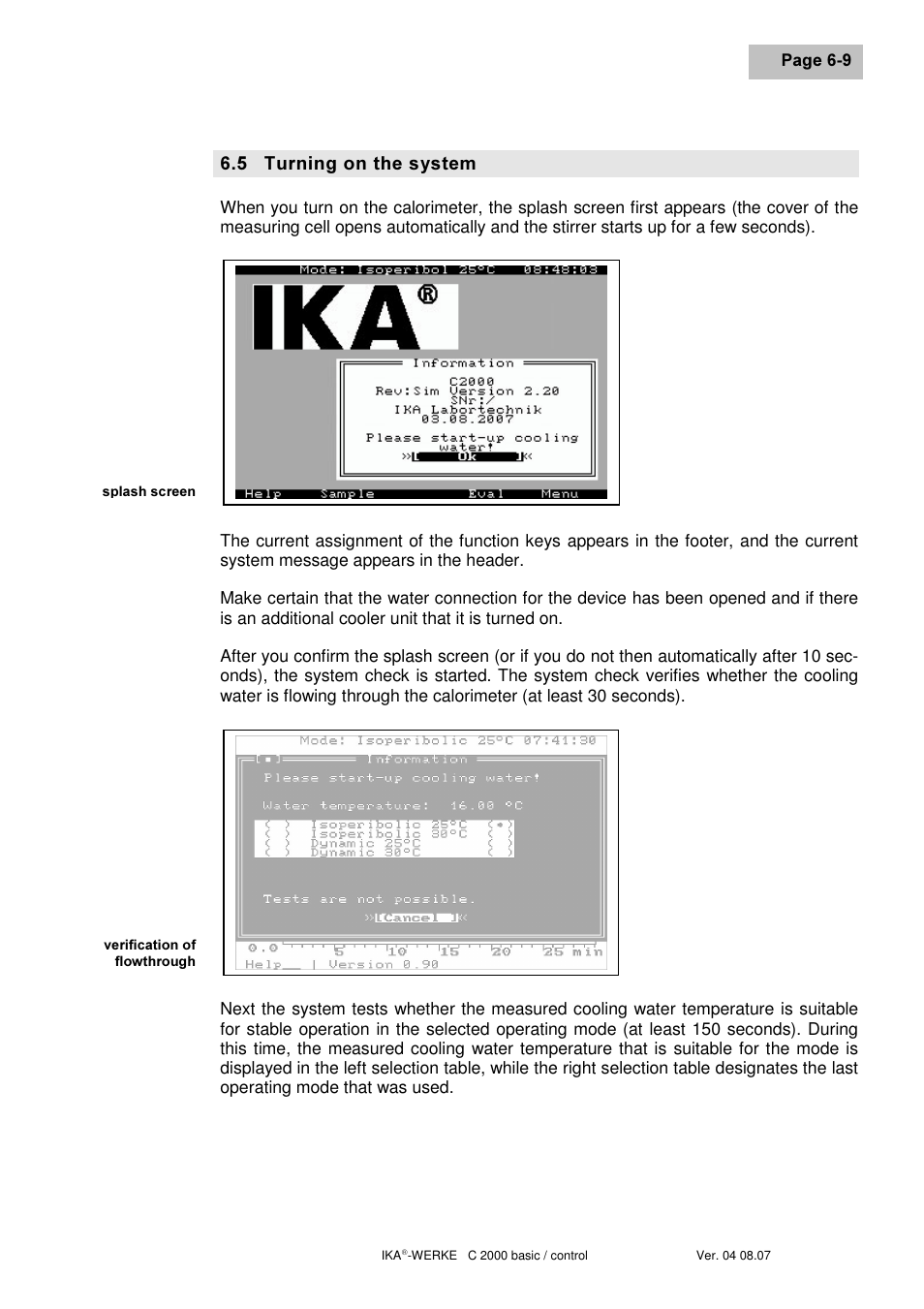 IKA C 2000 control User Manual | Page 33 / 92