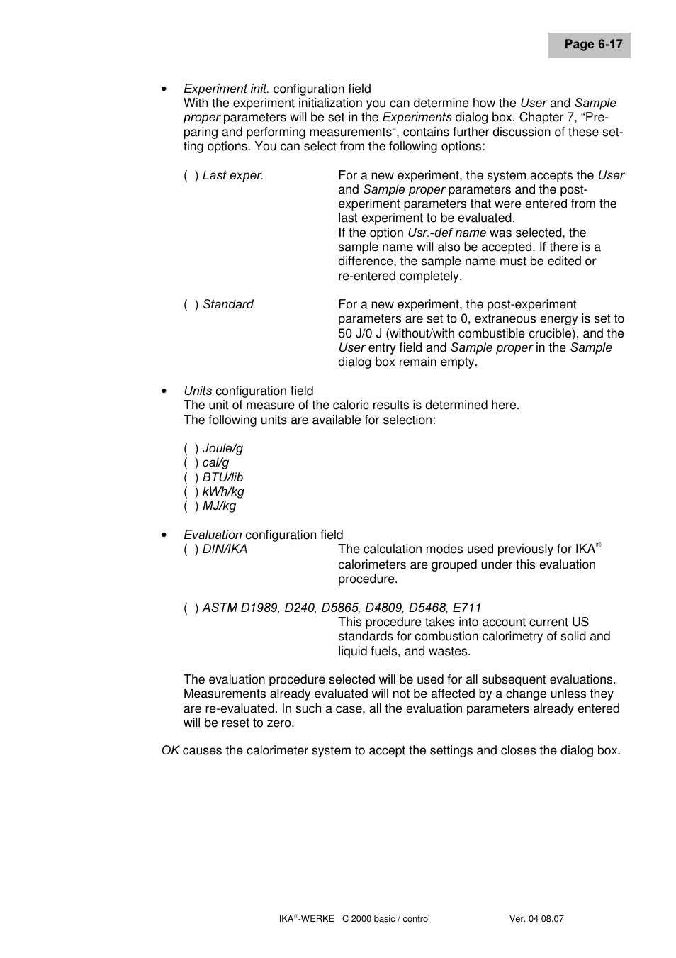 IKA C 2000 control User Manual | Page 41 / 92