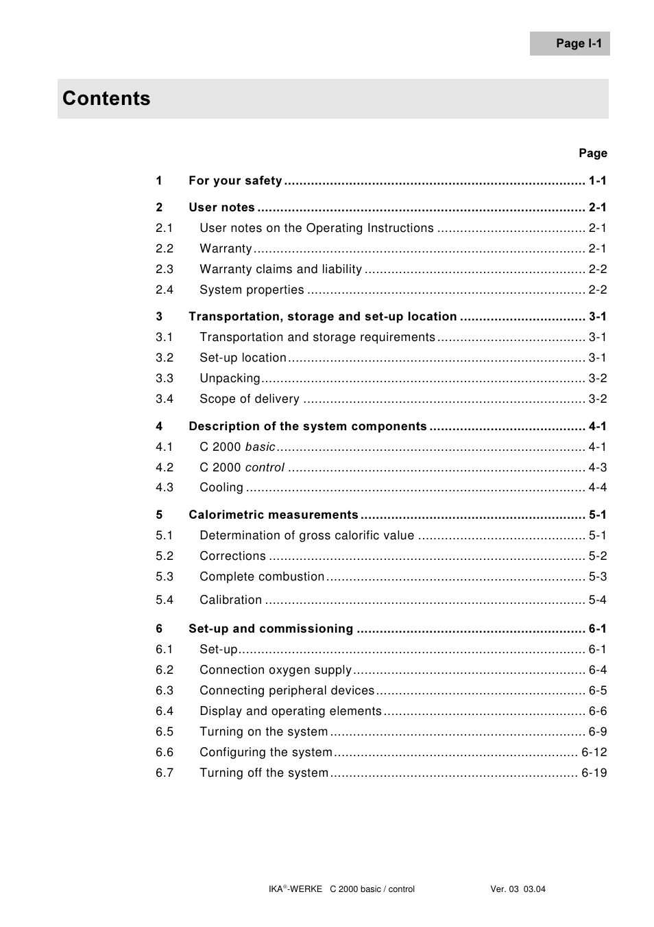 Rqwhqwv | IKA C 2000 control User Manual | Page 5 / 92