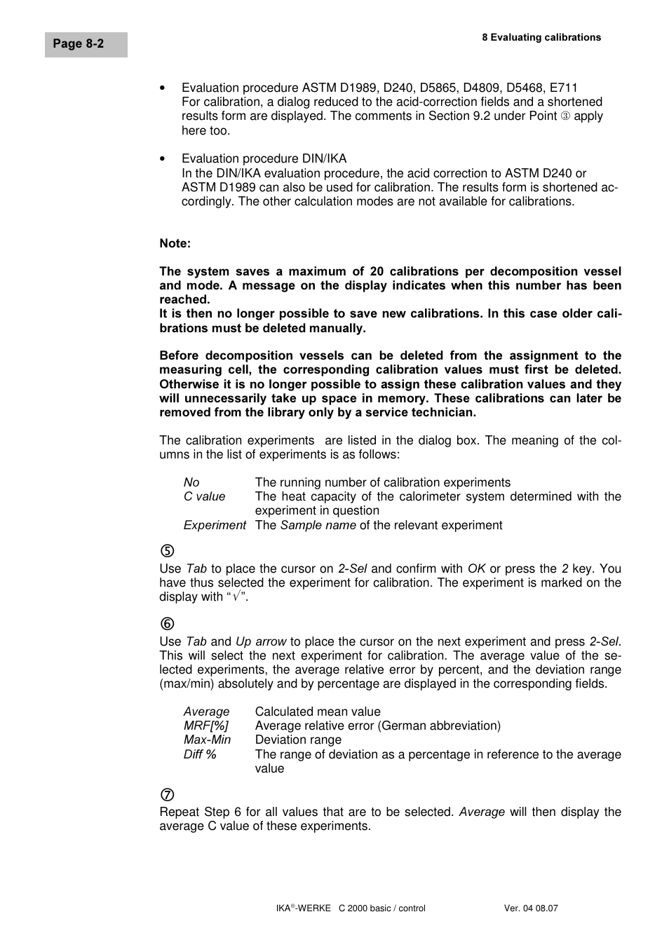 IKA C 2000 control User Manual | Page 58 / 92