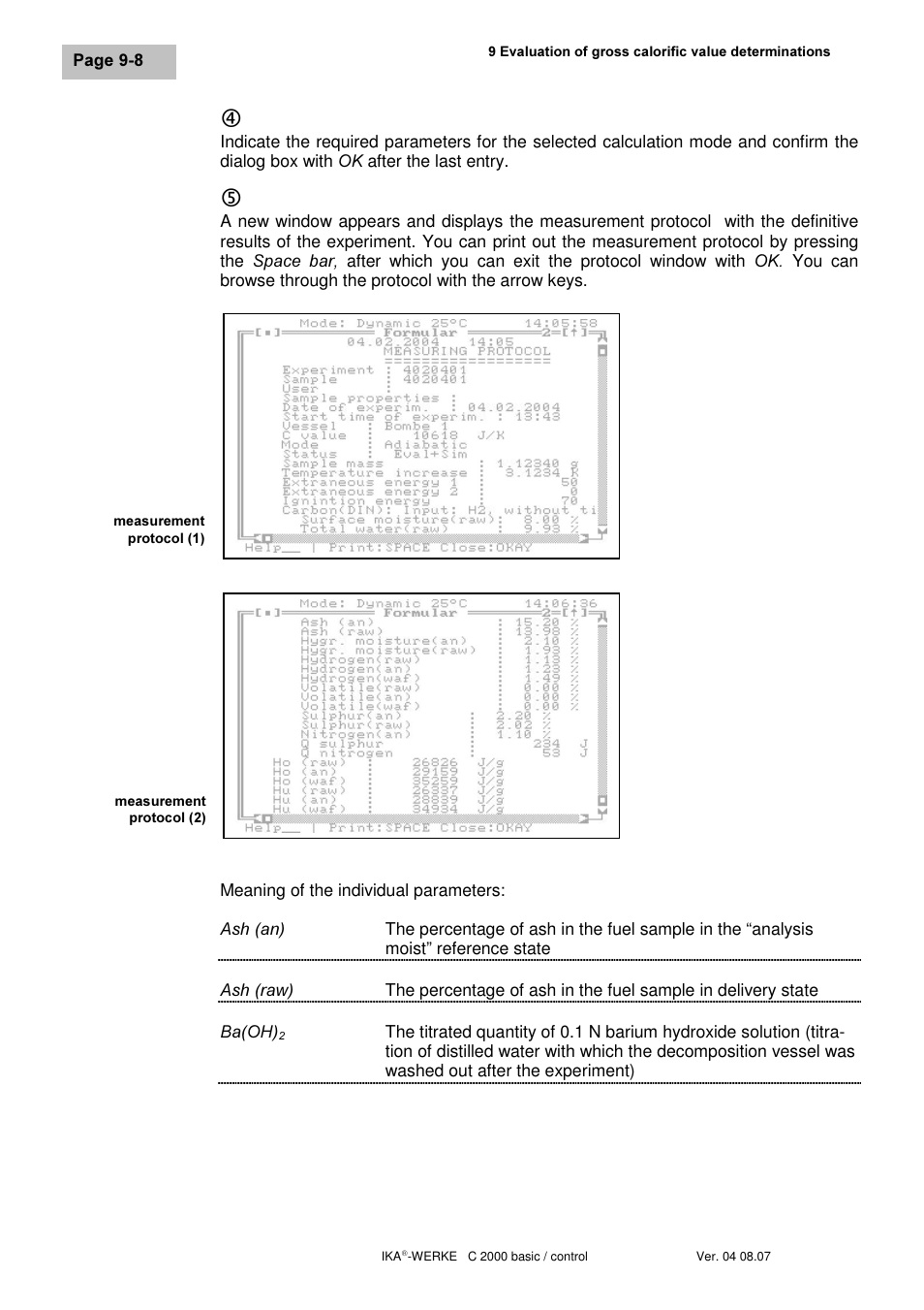 IKA C 2000 control User Manual | Page 68 / 92