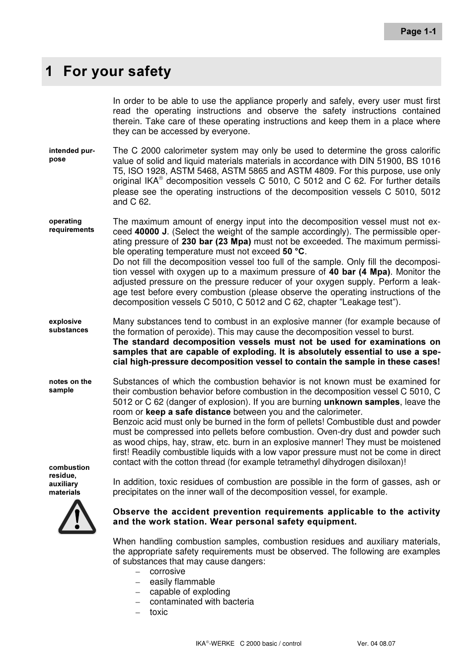Ru \rxu vdihw | IKA C 2000 control User Manual | Page 7 / 92