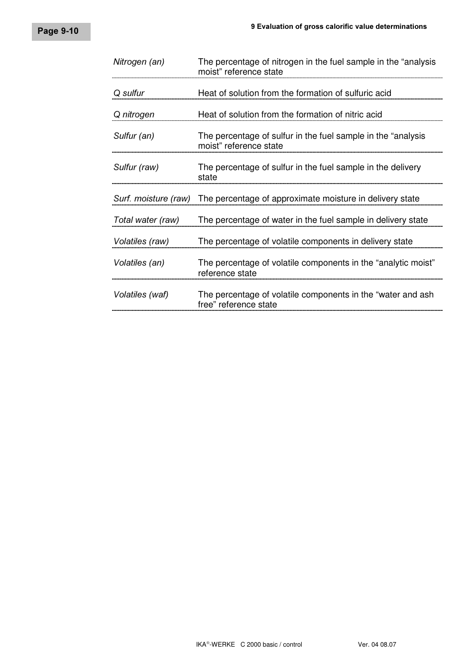 IKA C 2000 control User Manual | Page 70 / 92