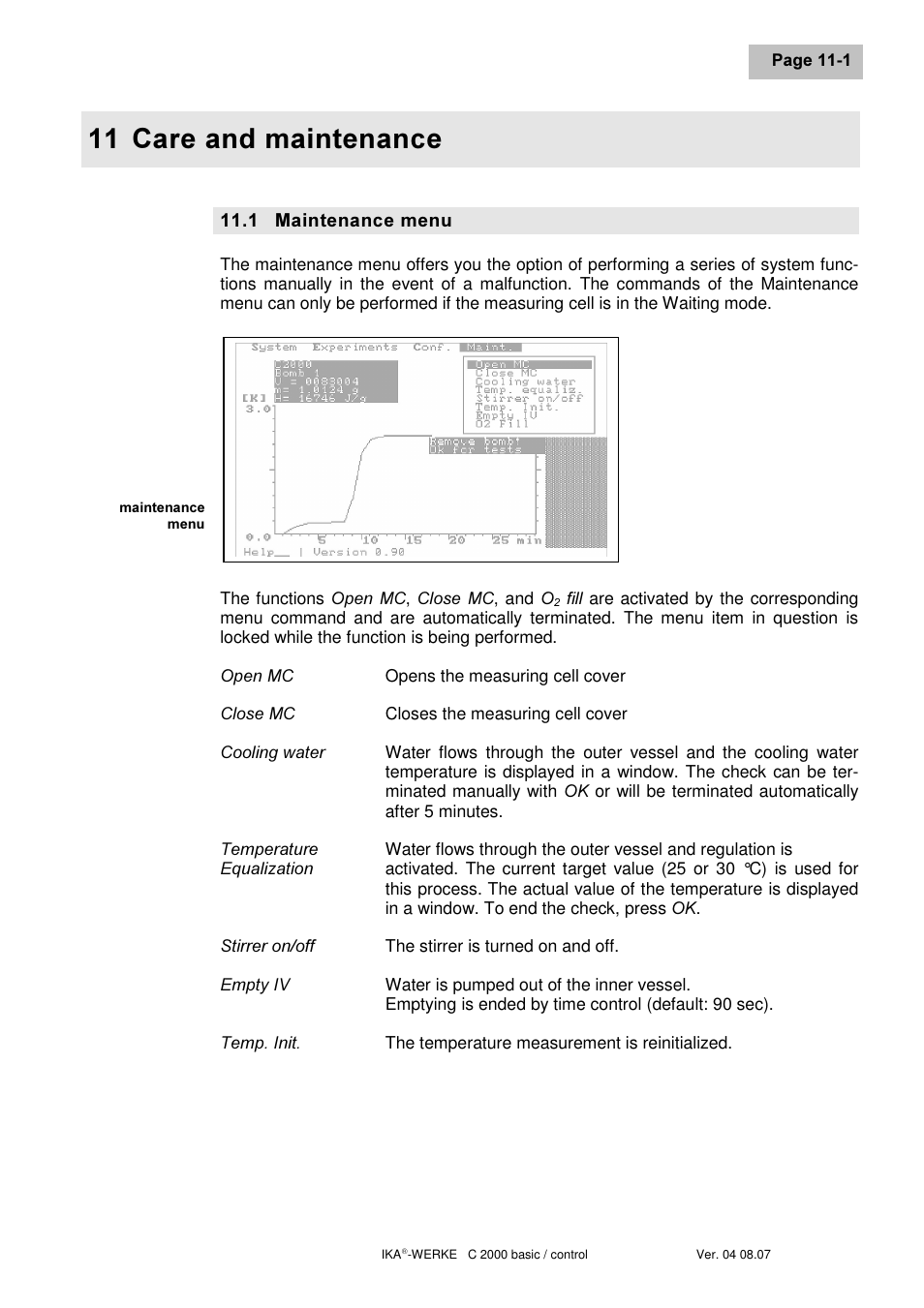 Duh dqg pdlqwhqdqfh | IKA C 2000 control User Manual | Page 73 / 92