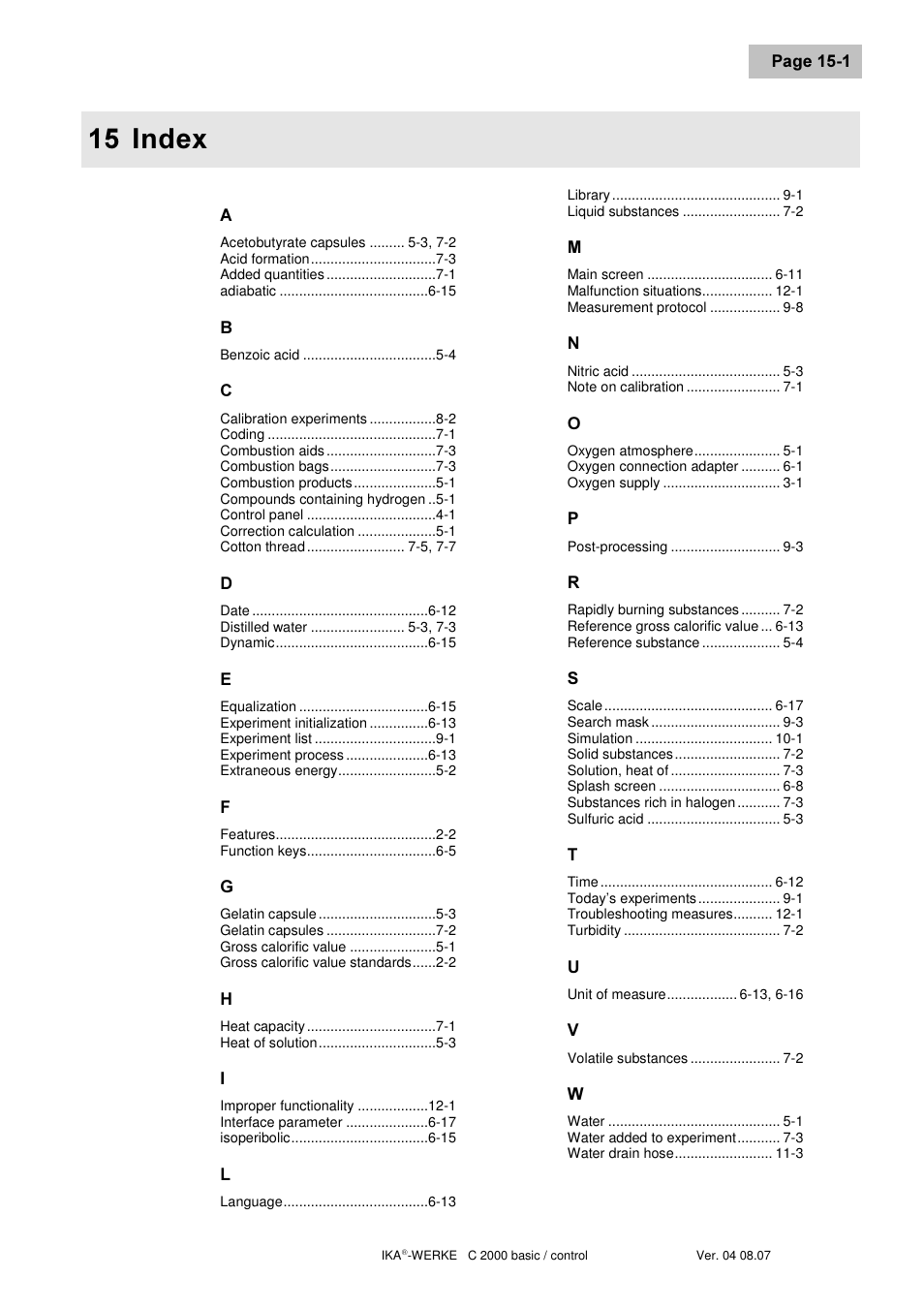 IKA C 2000 control User Manual | Page 89 / 92