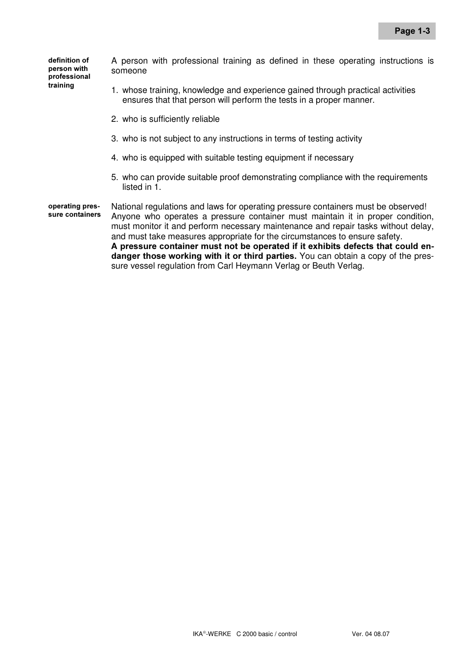 IKA C 2000 control User Manual | Page 9 / 92