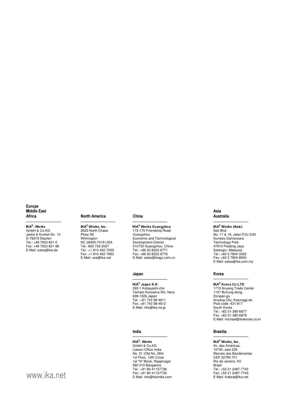 IKA C 2000 control User Manual | Page 92 / 92