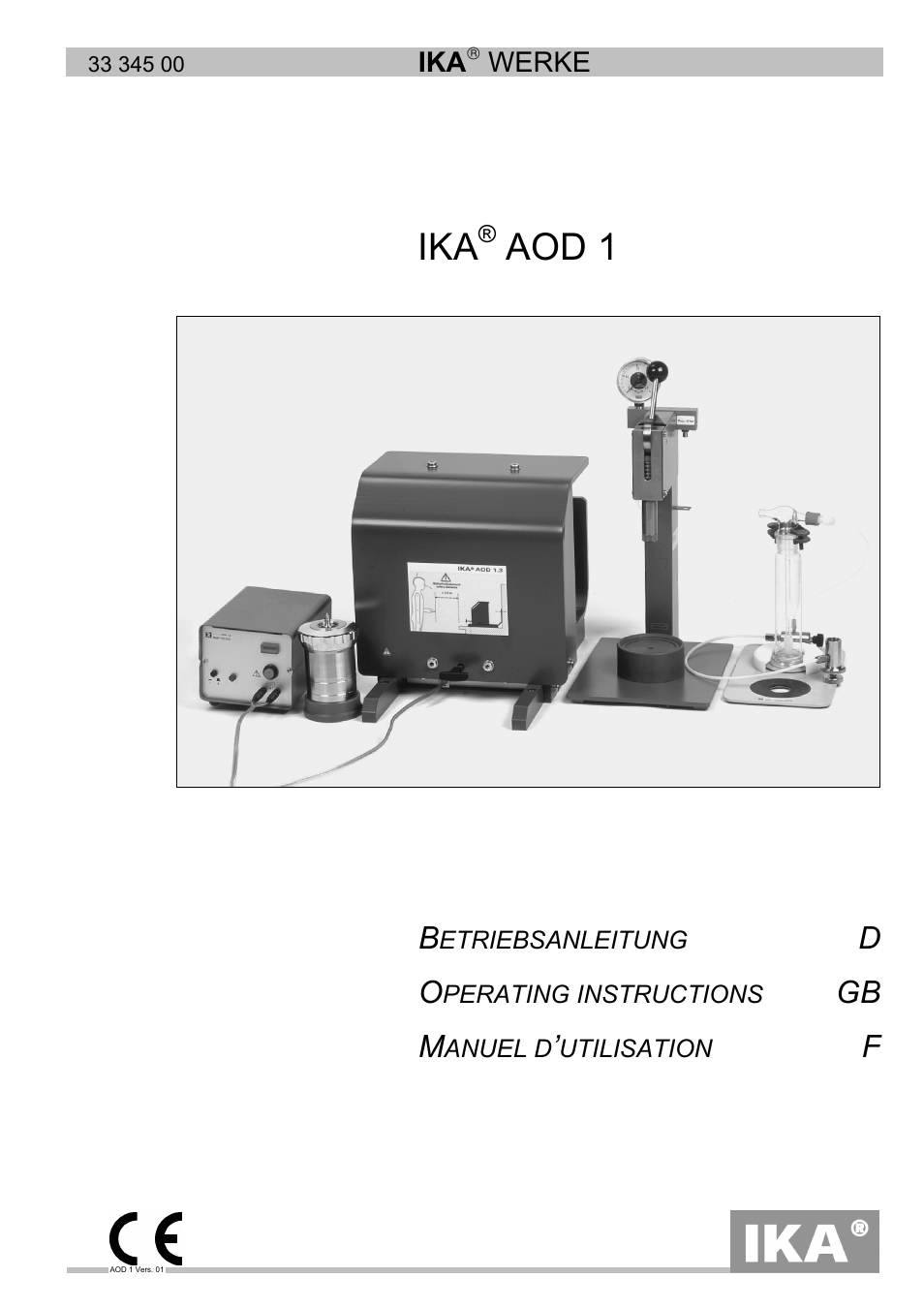 IKA AOD 1 User Manual | 142 pages