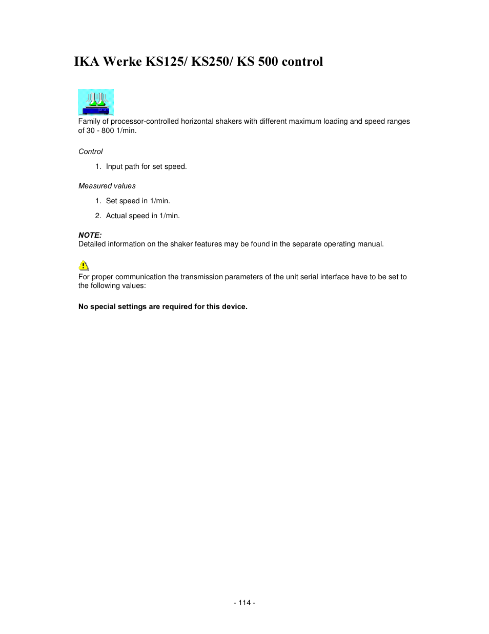 Hunh .6 .6 .6  frqwuro | IKA labworldsoft User Manual | Page 114 / 158