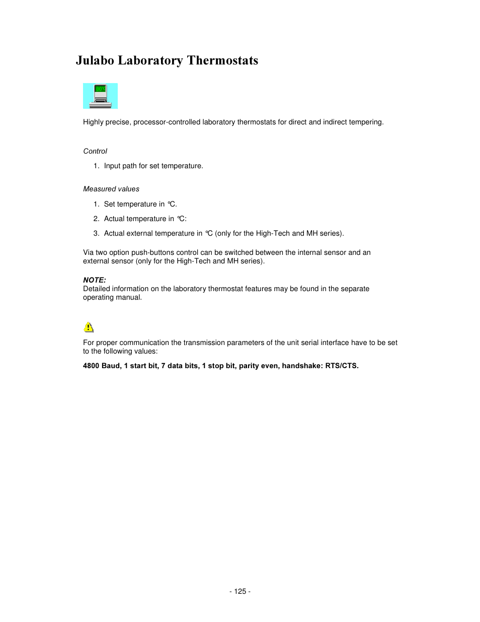 Xoder /derudwru\ 7khuprvwdwv | IKA labworldsoft User Manual | Page 125 / 158