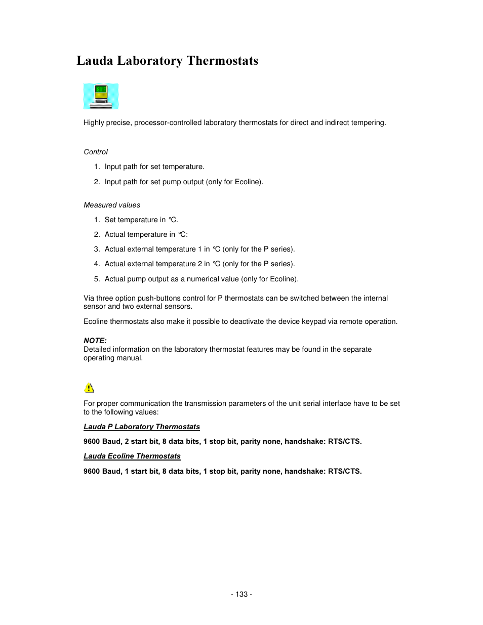 Dxgd /derudwru\ 7khuprvwdwv | IKA labworldsoft User Manual | Page 133 / 158