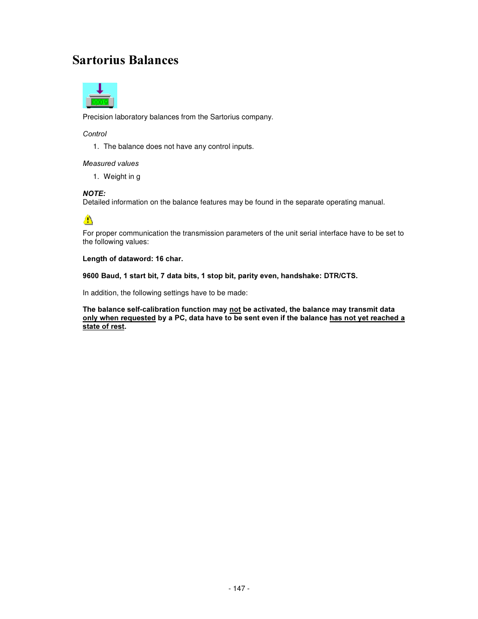 6duwrulxv %dodqfhv | IKA labworldsoft User Manual | Page 147 / 158
