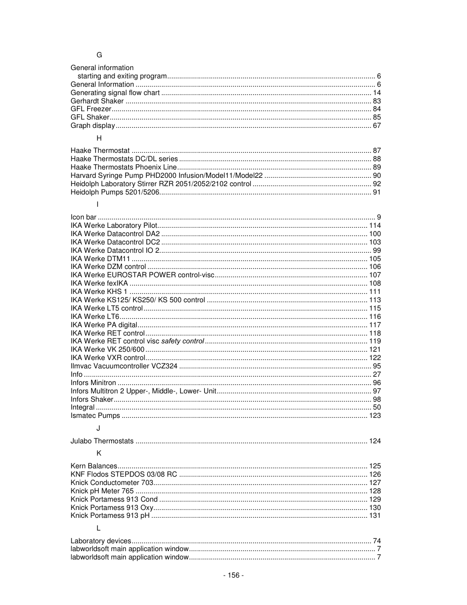 IKA labworldsoft User Manual | Page 156 / 158