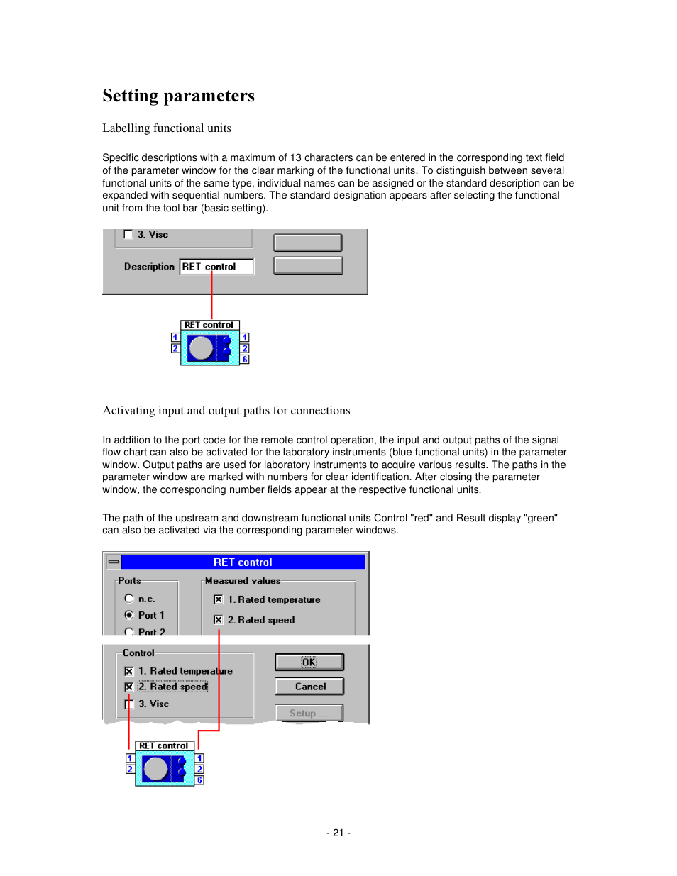 6hwwlqj sdudphwhuv | IKA labworldsoft User Manual | Page 21 / 158