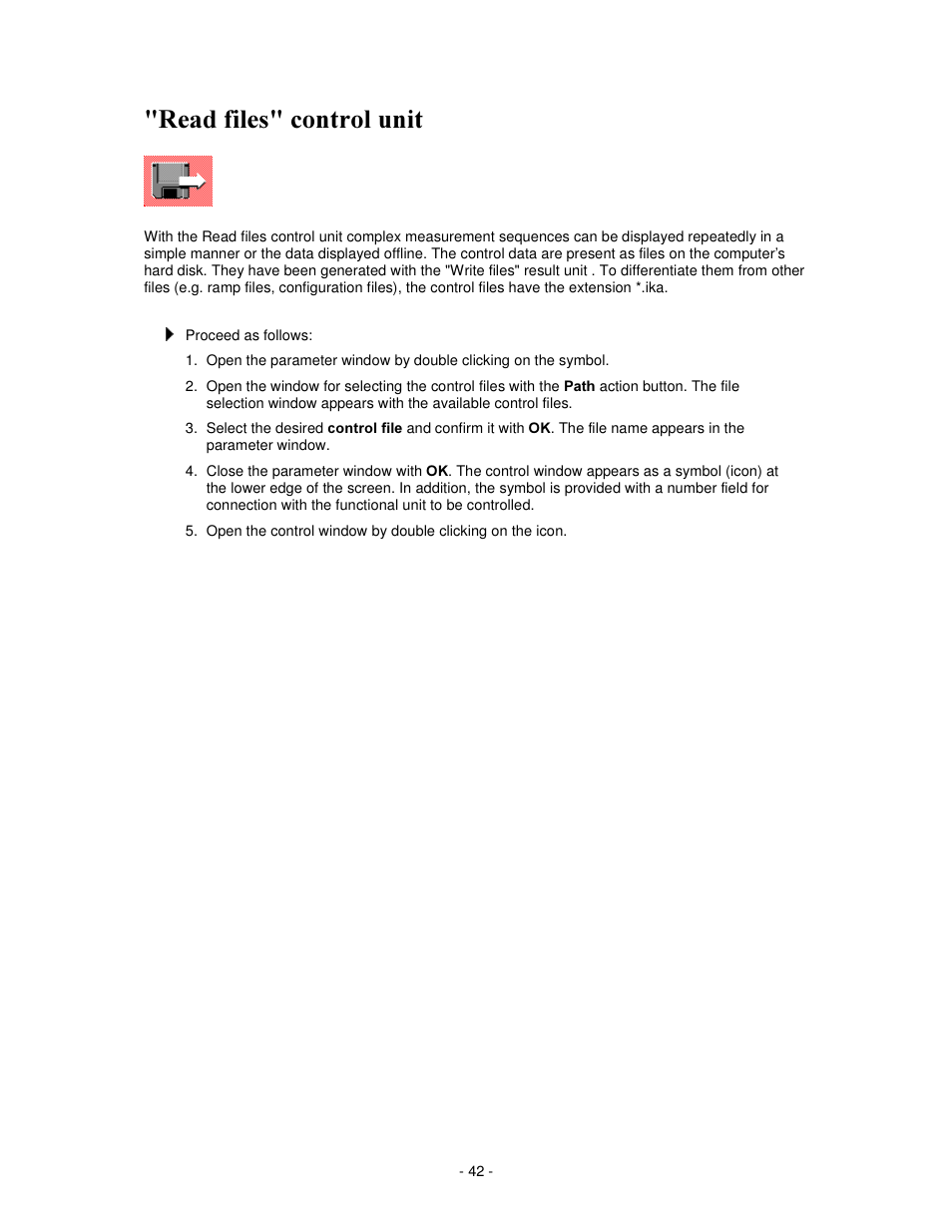 5hdg ilohv frqwuro xqlw | IKA labworldsoft User Manual | Page 42 / 158