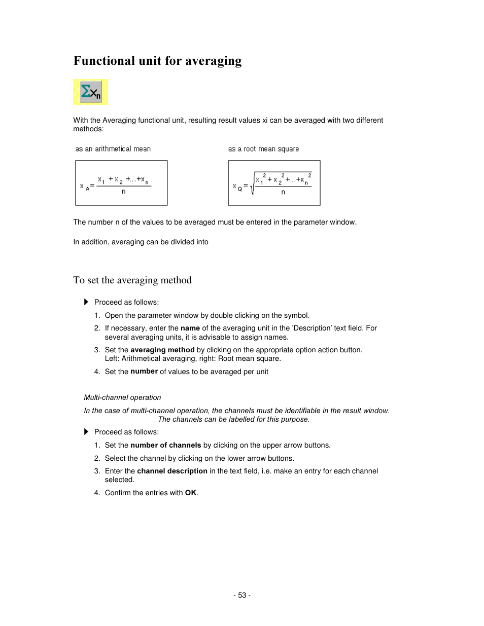 Xqfwlrqdo xqlw iru dyhudjlqj | IKA labworldsoft User Manual | Page 53 / 158