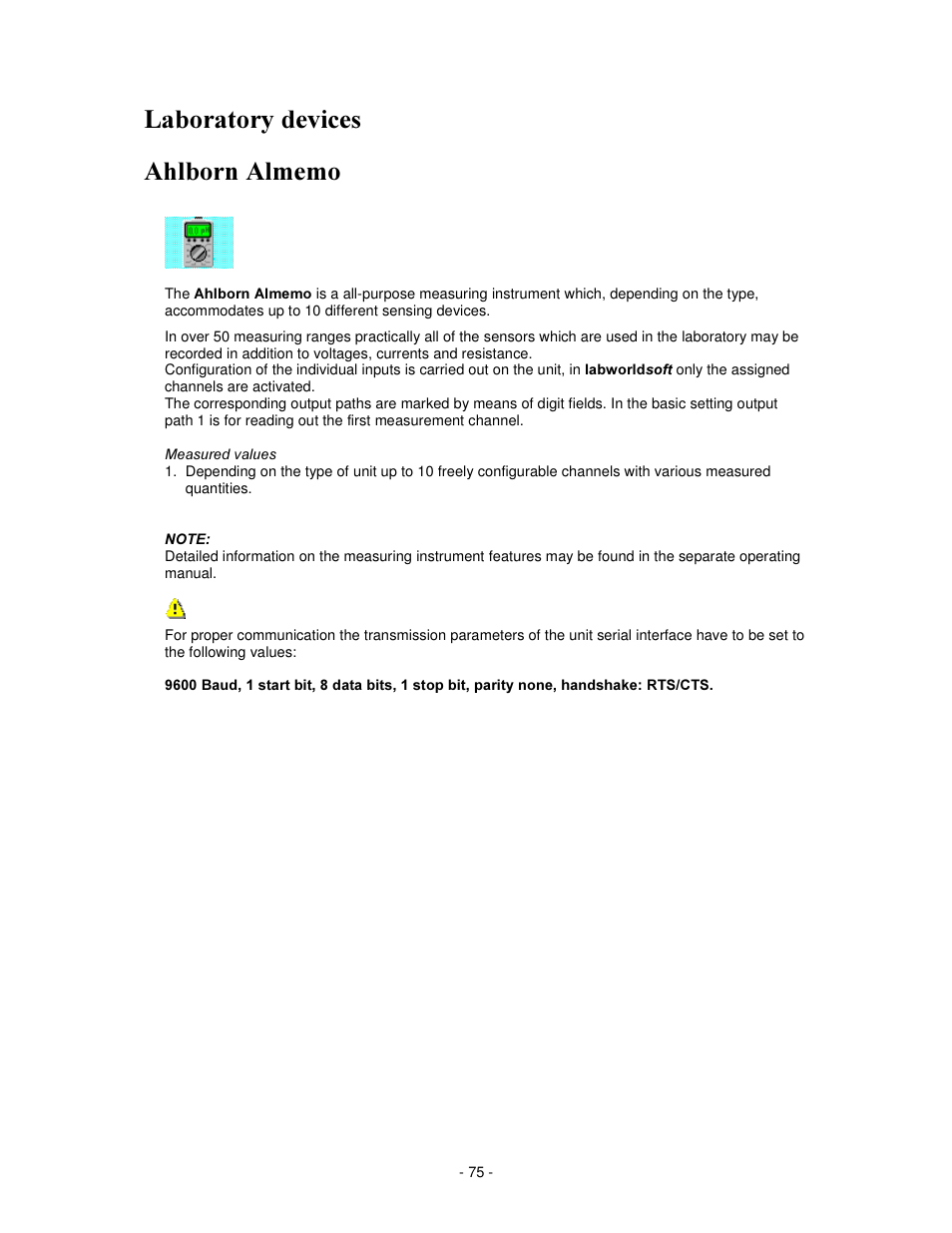 IKA labworldsoft User Manual | Page 75 / 158
