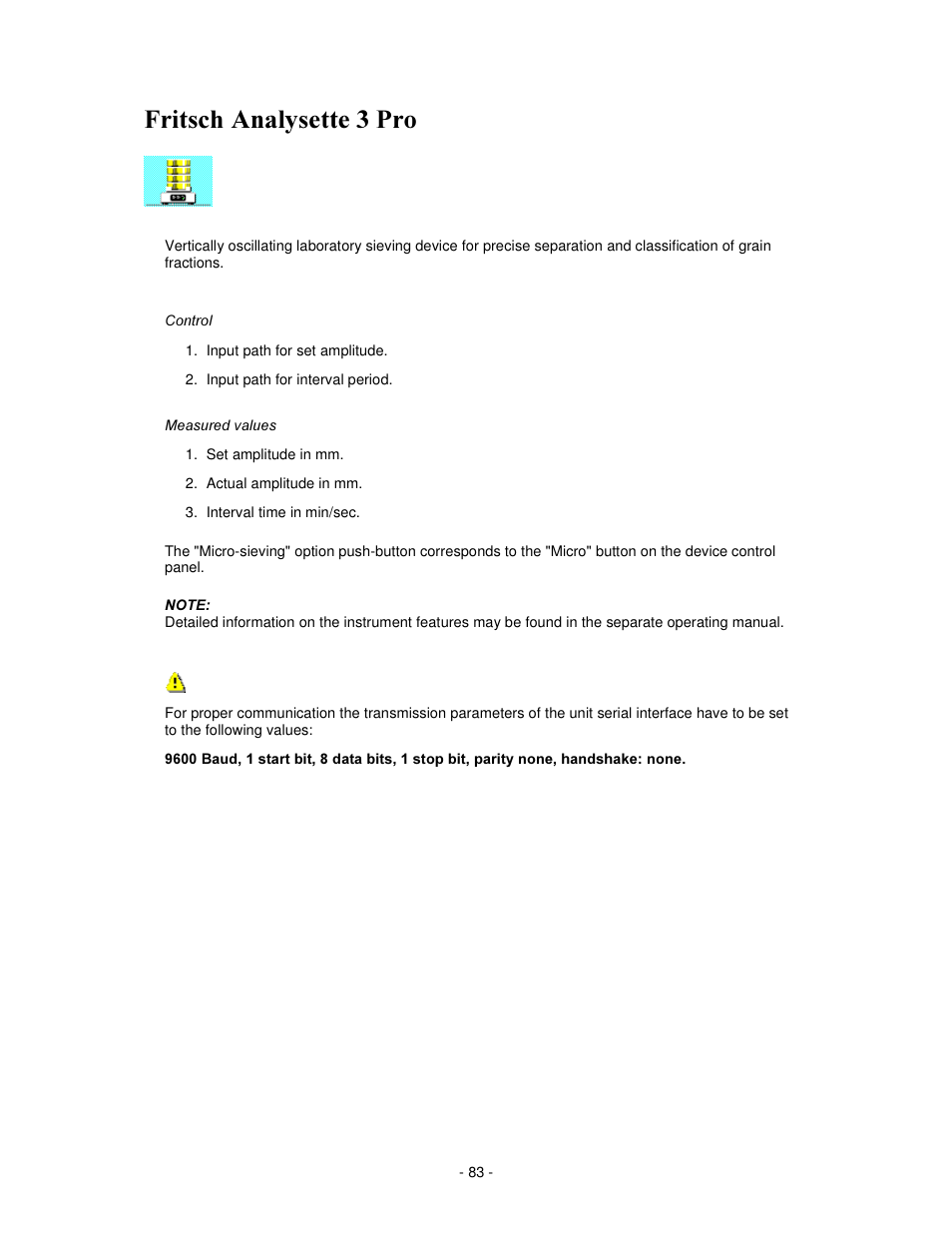 Ulwvfk $qdo\vhwwh  3ur | IKA labworldsoft User Manual | Page 83 / 158