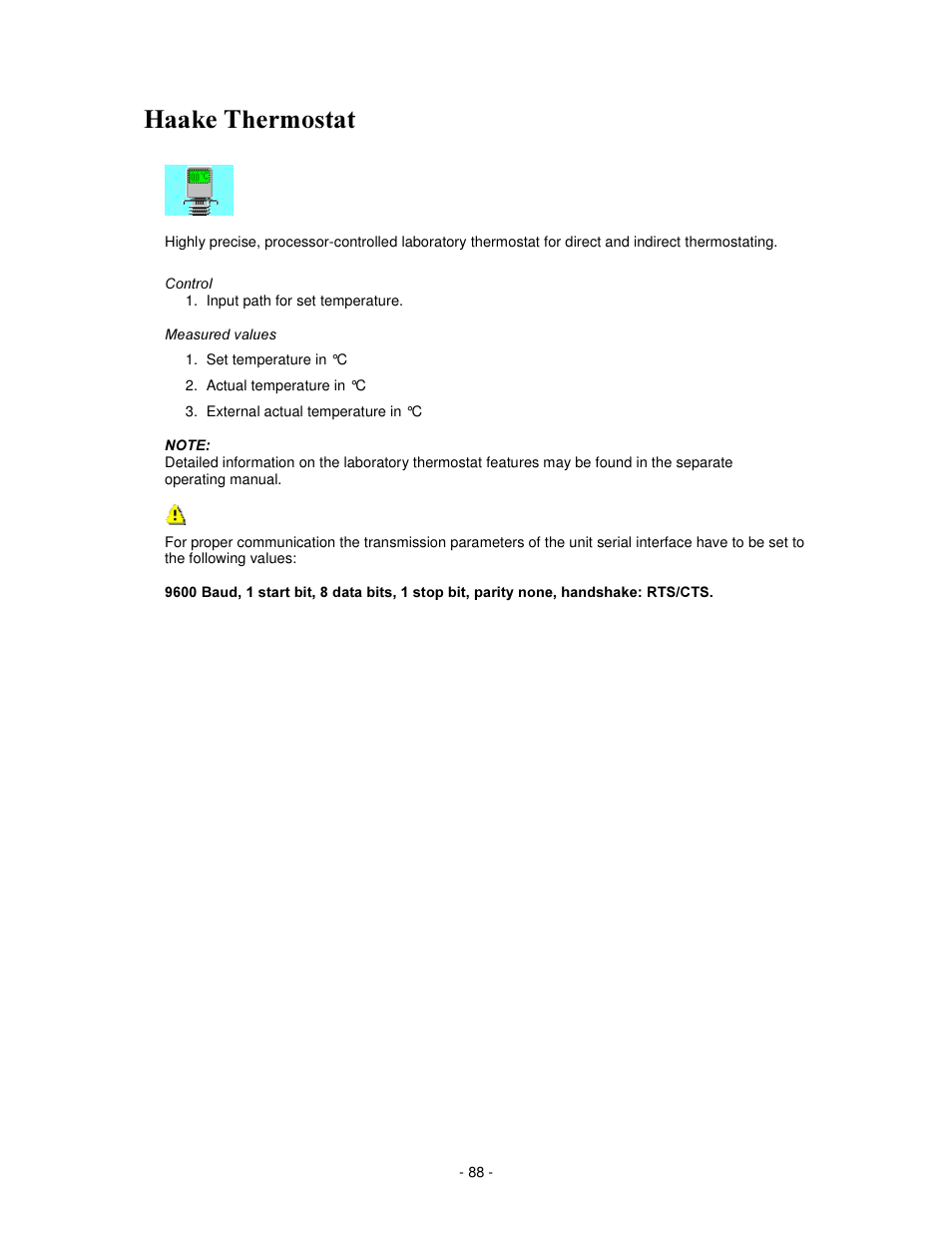 Ddnh 7khuprvwdw | IKA labworldsoft User Manual | Page 88 / 158