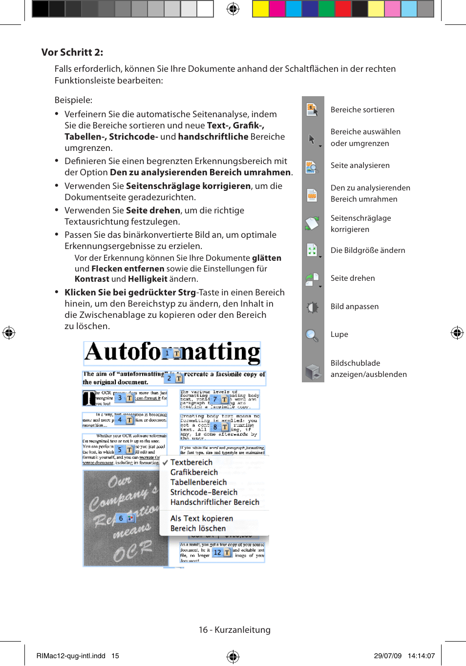 I.R.I.S. Readiris Corporate 12 for Mac Quick Start User Manual | Page 16 / 25