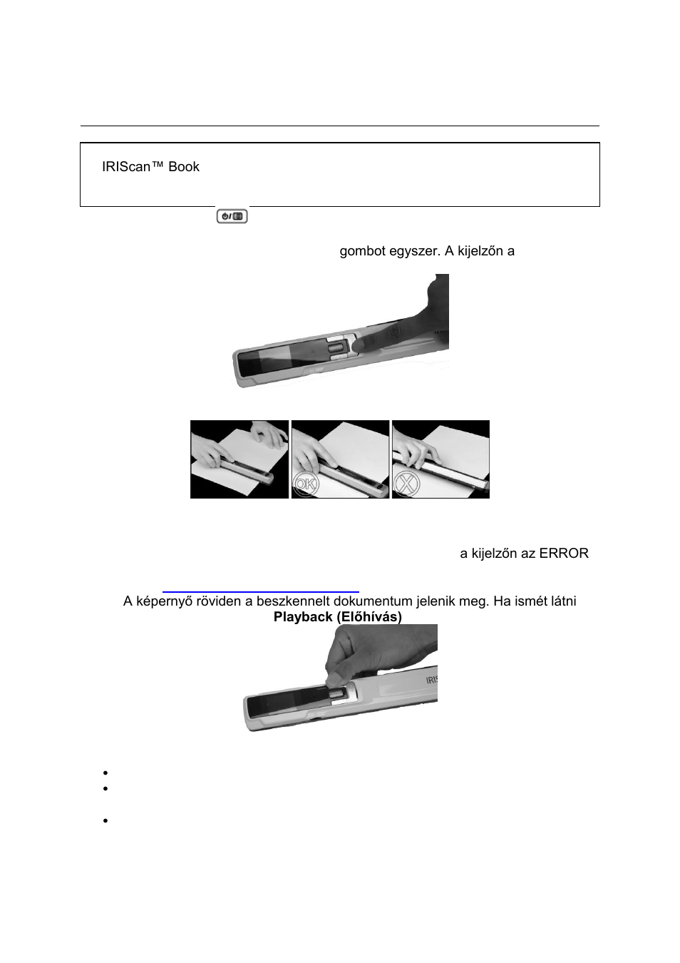 Dokumentumok beolvasása | I.R.I.S. IRISCan Book 3 User Manual | Page 109 / 201