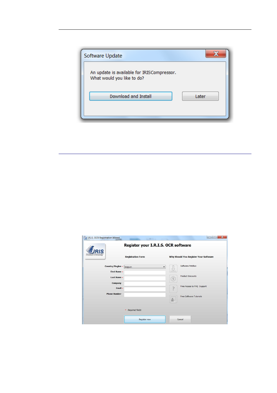 Registration | I.R.I.S. IRIScompressor Pro Mac User Manual | Page 10 / 21