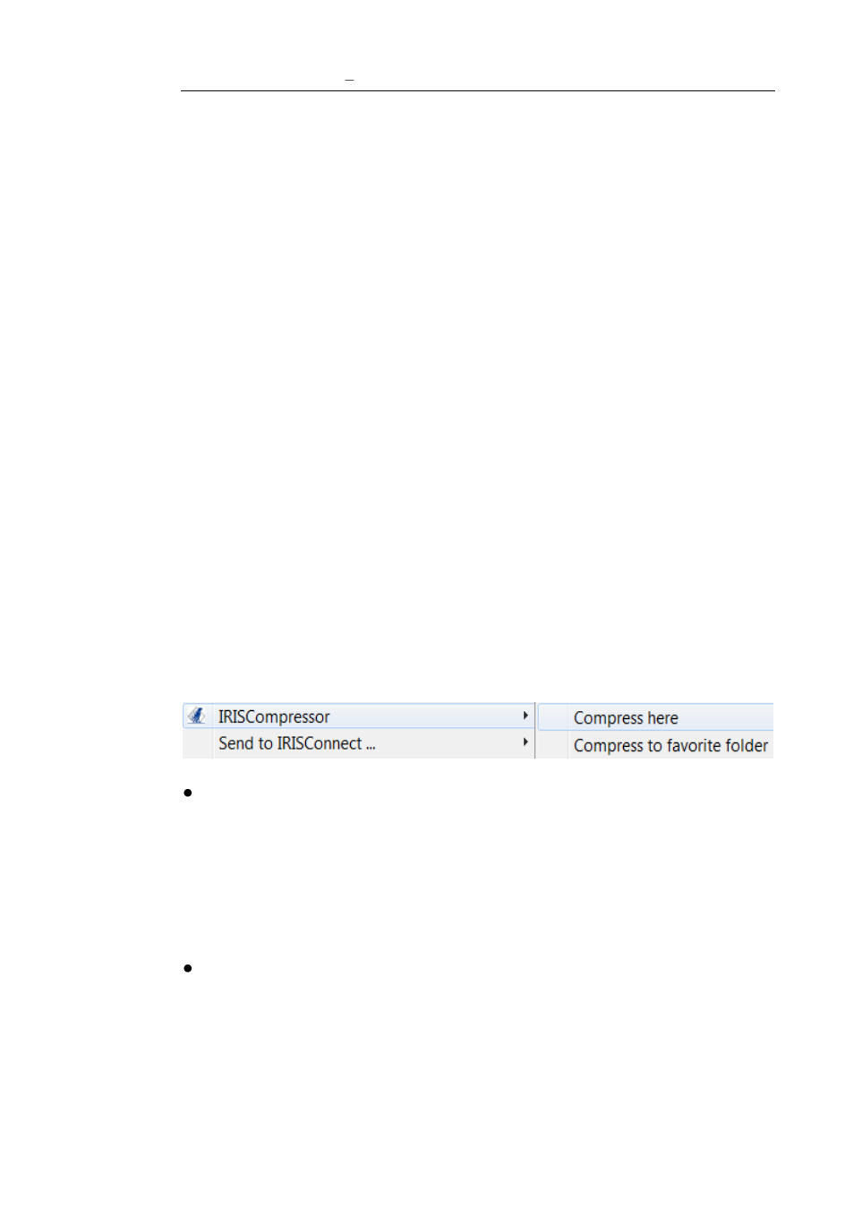 Using iriscompressor pro, Irisc, Sing | Ompressor | I.R.I.S. IRIScompressor Pro Mac User Manual | Page 12 / 21