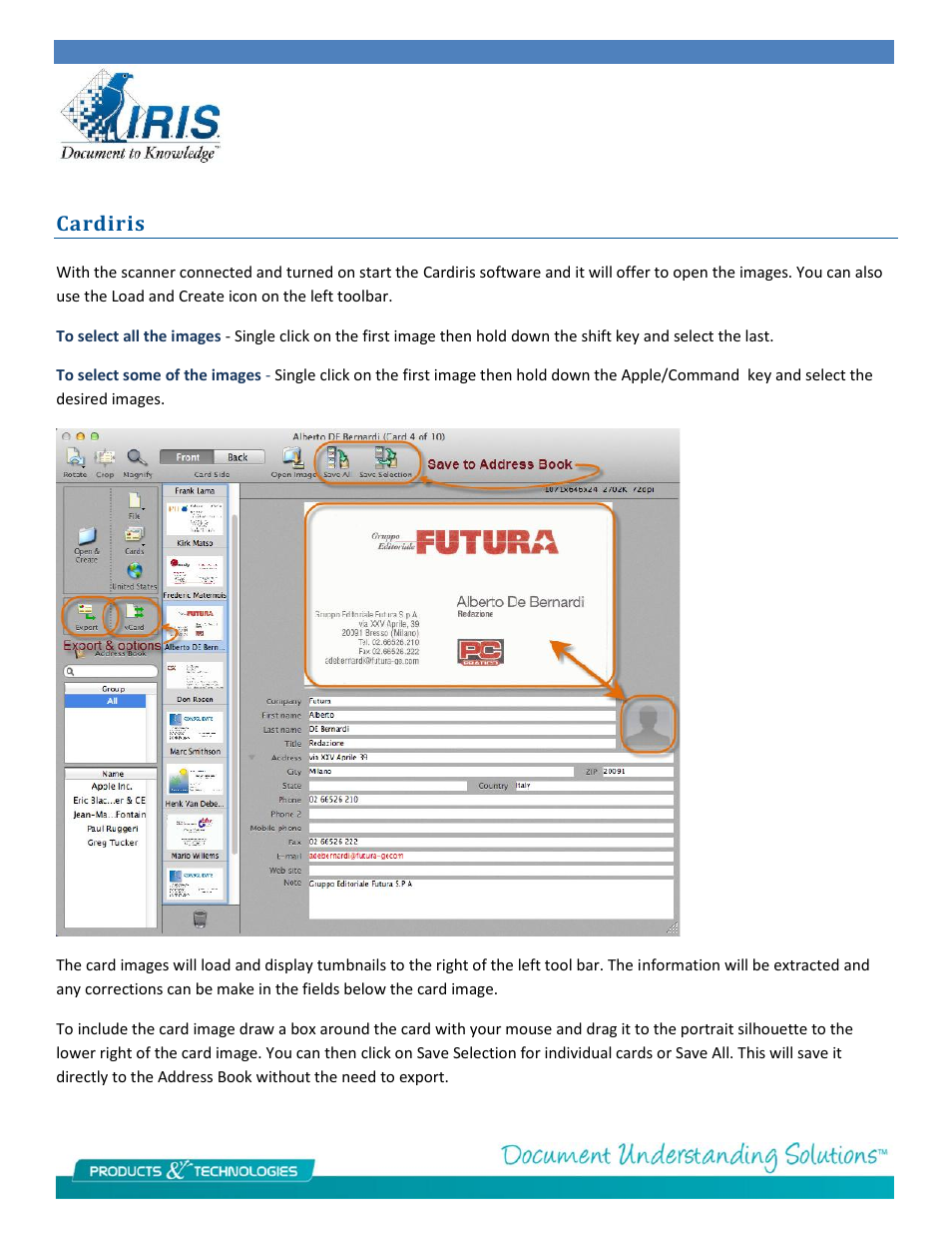 Cardiris | I.R.I.S. IRIScan Anywhere 3 for Mac User Manual | Page 5 / 6