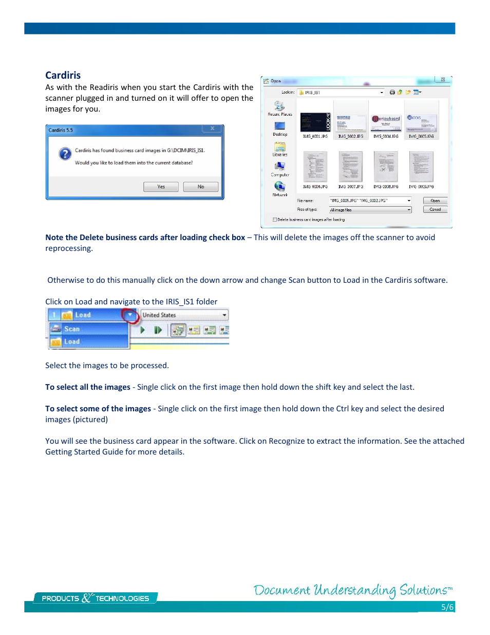 Cardiris | I.R.I.S. IRIScan Anywhere 3 for Windows User Manual | Page 5 / 6