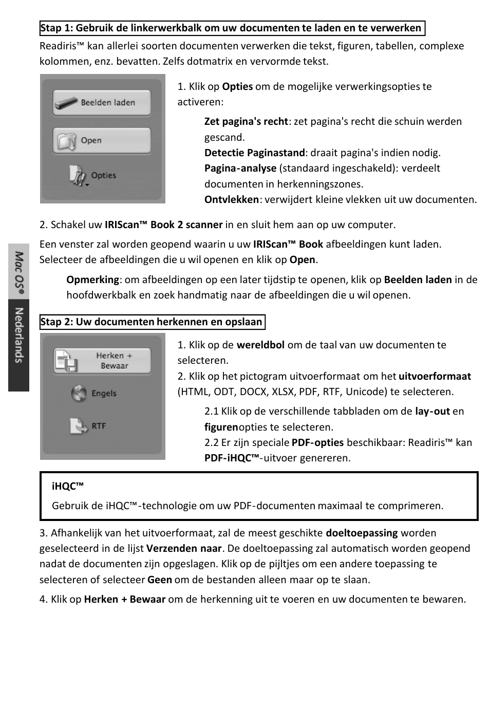 I.R.I.S. IRISCan Book 2 Executive for Mac User Manual | Page 15 / 37