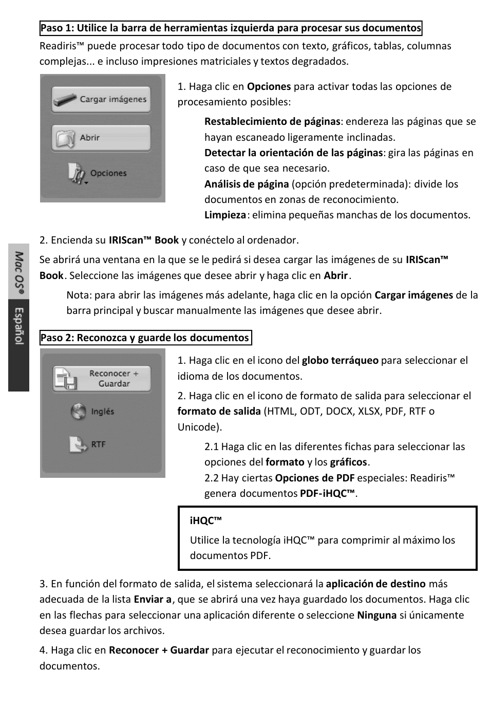 I.R.I.S. IRISCan Book 2 Executive for Mac User Manual | Page 31 / 37