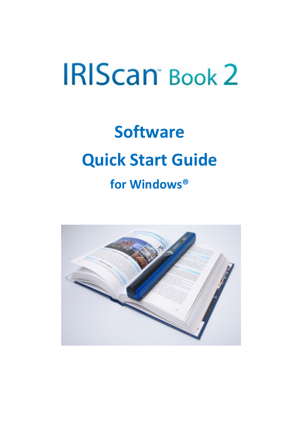 I.R.I.S. IRISCan Book 2 for Windows User Manual | 37 pages