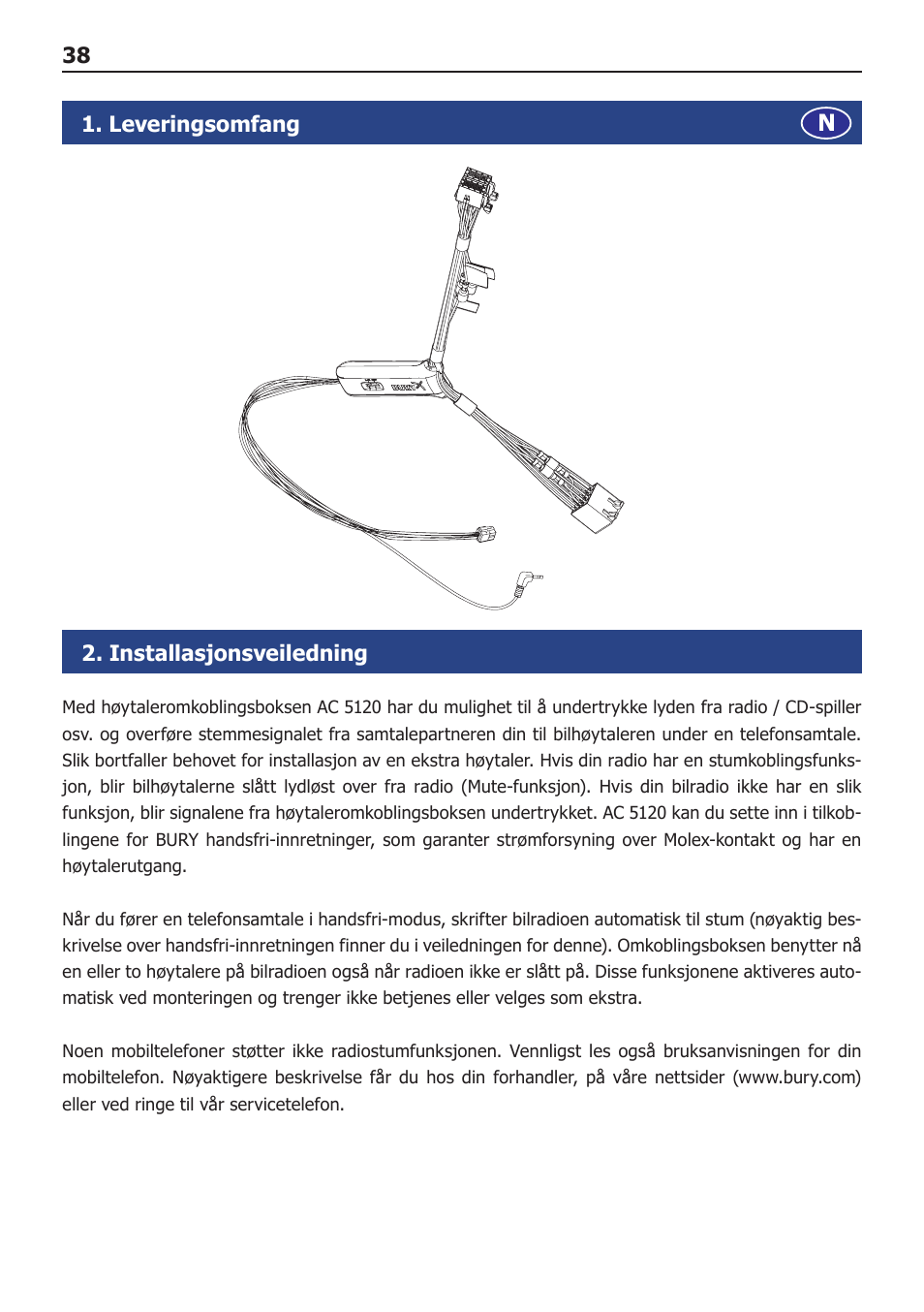 BURY AC-5120 User Manual | Page 38 / 78